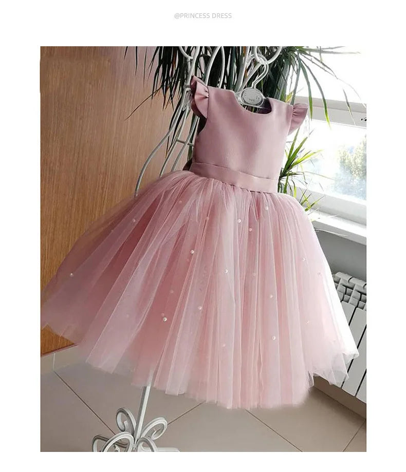 Tulle Party Dress with Big Back Bow