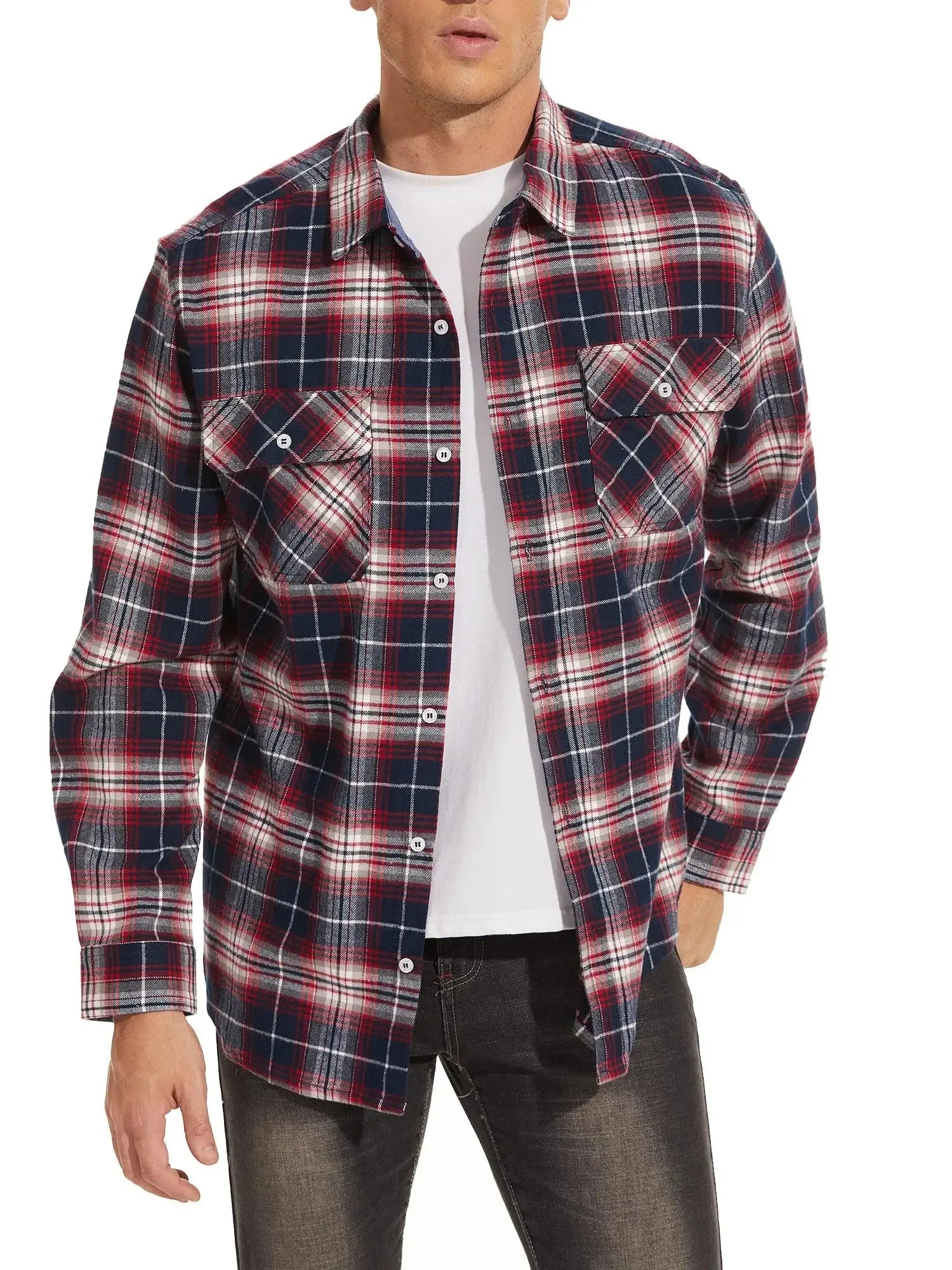 Plaid Flannel Overshirt
