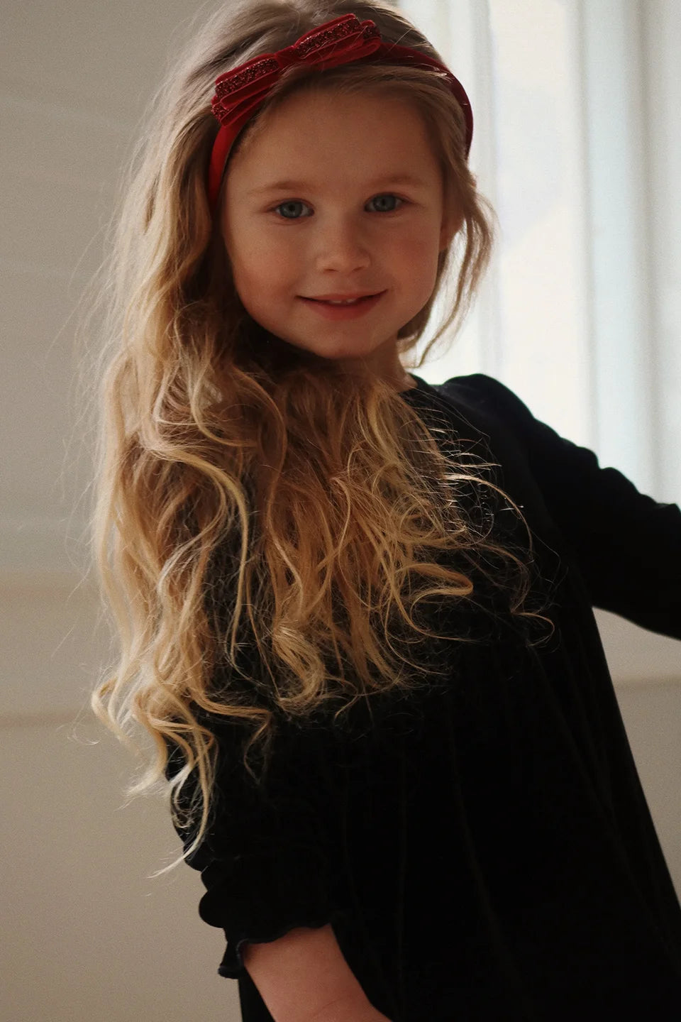 Girls' Velvet Holiday Party Dress