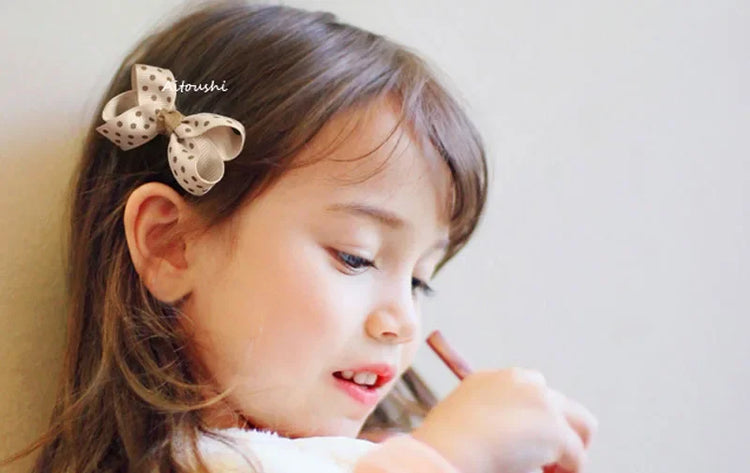 Girls' Bow Hair Clip Set (10 Pieces)