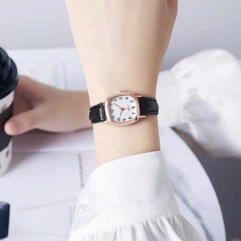 Minimalist Leather-Strap Watch