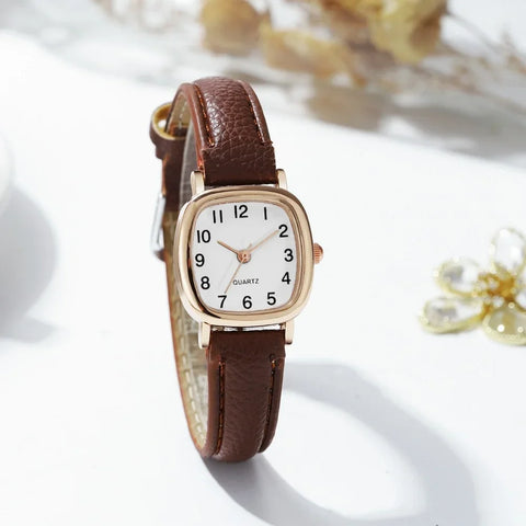 Minimalist Leather-Strap Watch