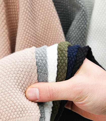 Ribbed Knit Polo
