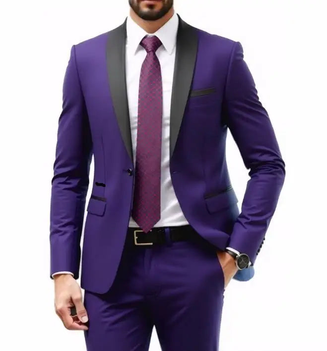 Velvet Shawl-Collar Blazer