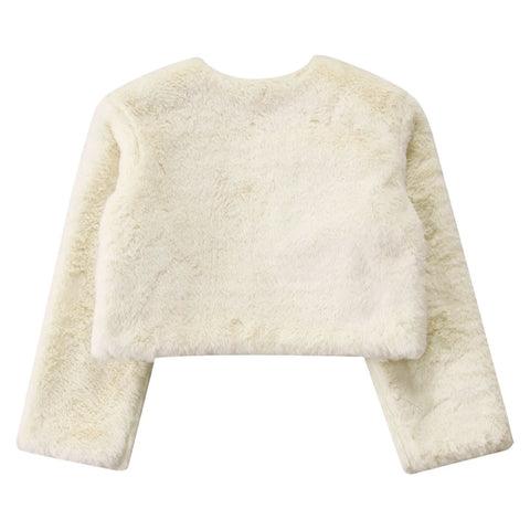 Girls' Faux-Fur Bolero Shrug