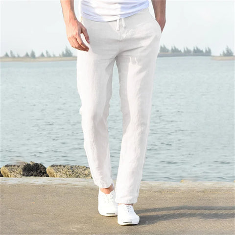 Cotton Linen Casual Pants