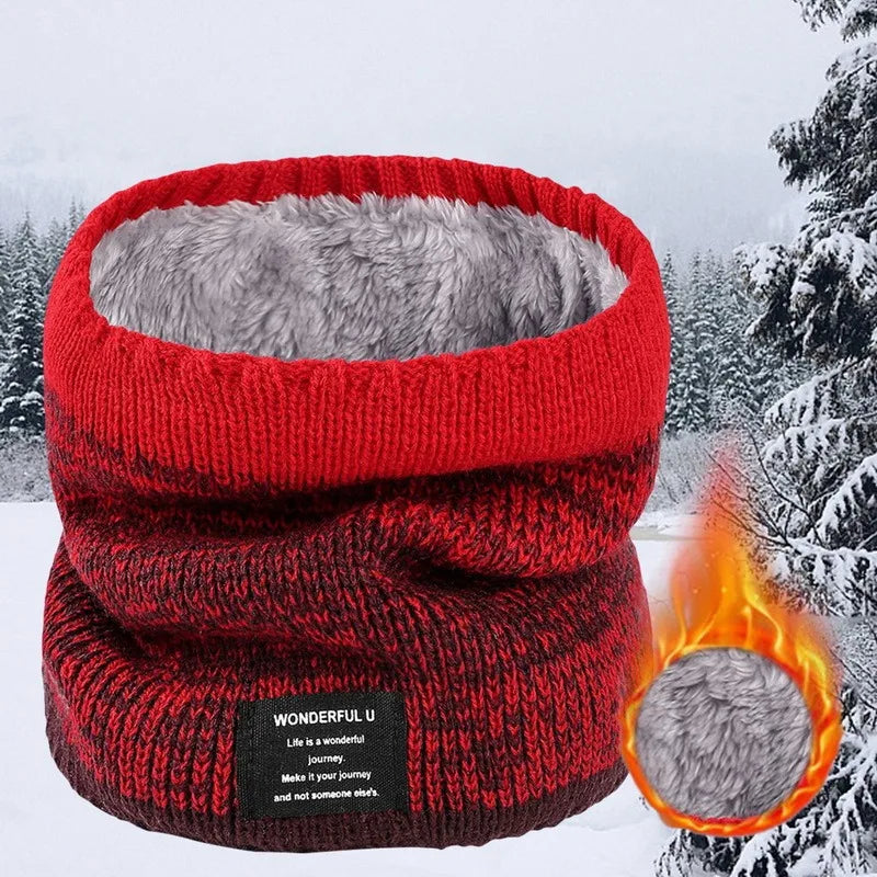 Fleece-Lined Knit Neck Warmer