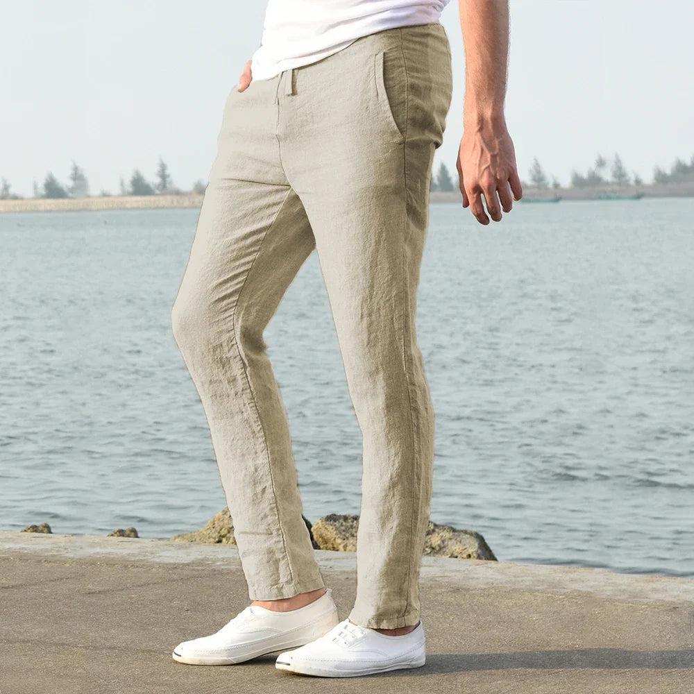 Cotton Linen Casual Pants