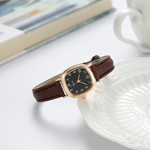 Minimalist Leather-Strap Watch