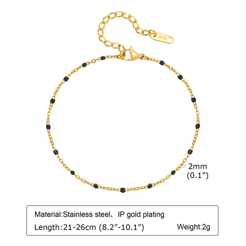 Stainless Steel Lucky Evil Eye Anklet Bracelet for Women