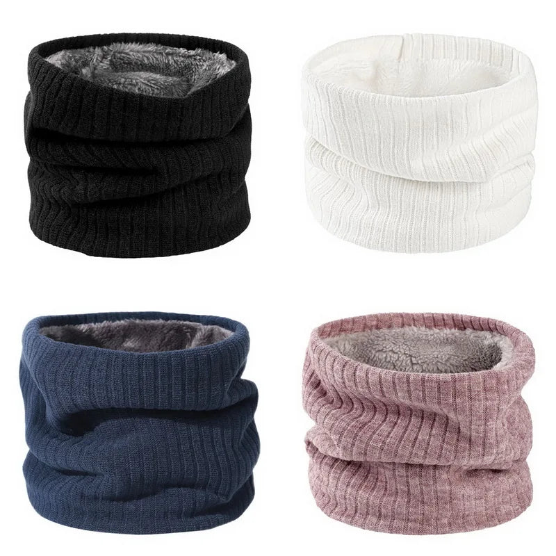 Fleece-Lined Knit Neck Warmer