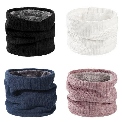 Fleece-Lined Knit Neck Warmer