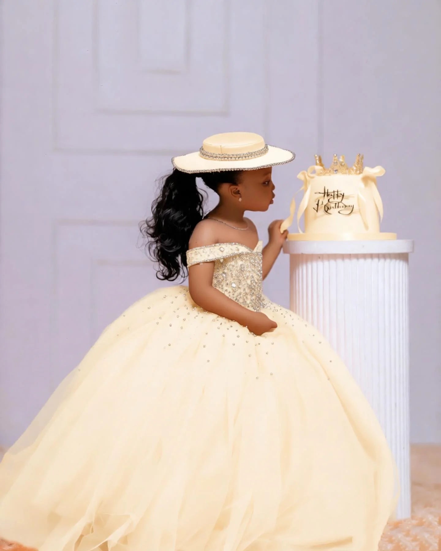 Crystal Tulle Pageant Ball Gown