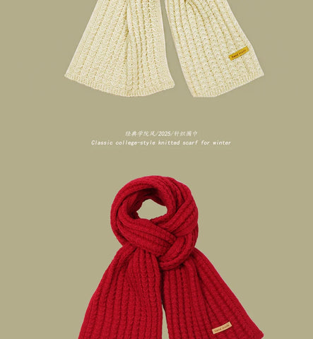 Chunky Rib-Knit Scarf
