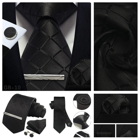 Tie, Clip & Pocket Square Set