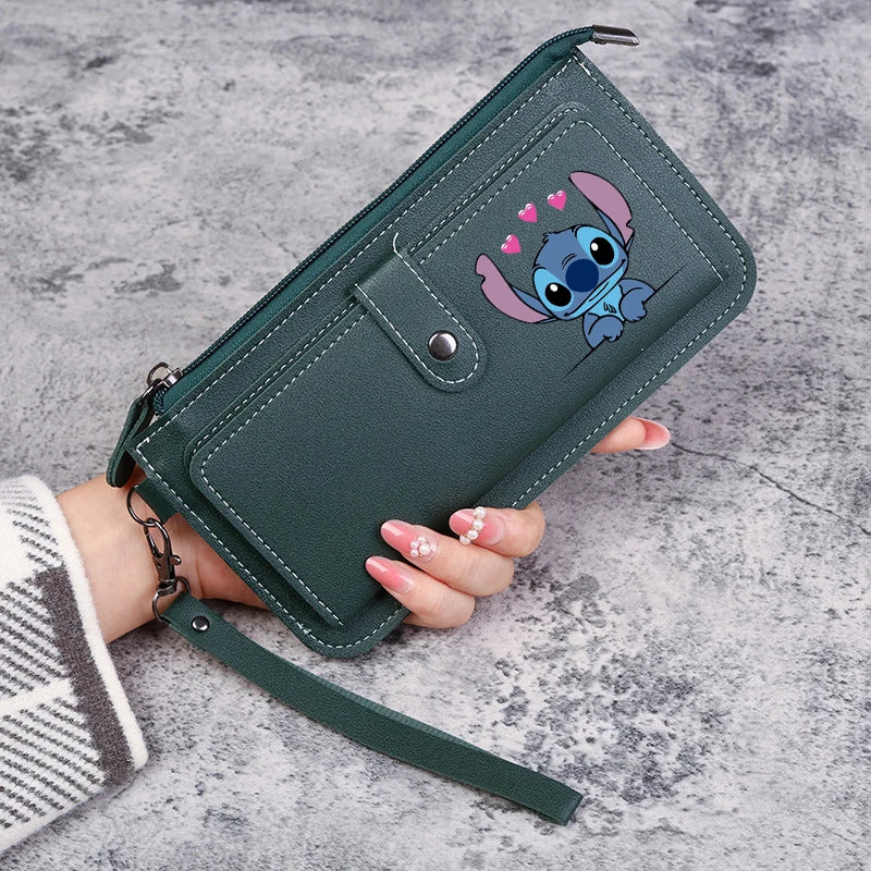 Disney Stitch Wallets for Women Anime Cartoon