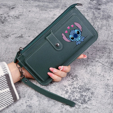 Disney Stitch Wallets for Women Anime Cartoon