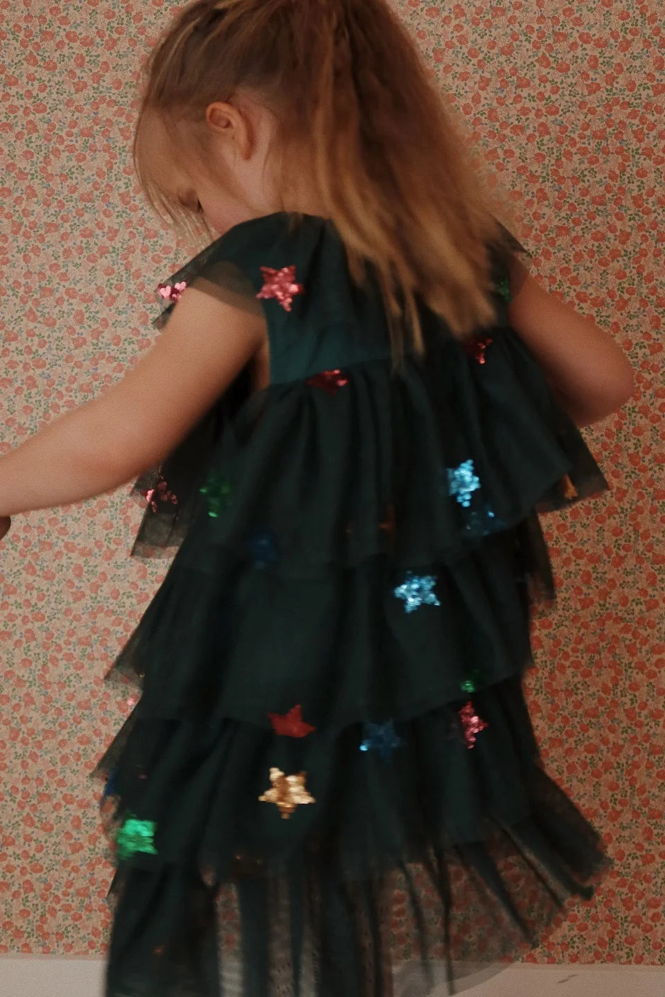 Girls' Velvet Holiday Party Dress