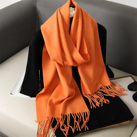 Soft Solid Winter Scarf