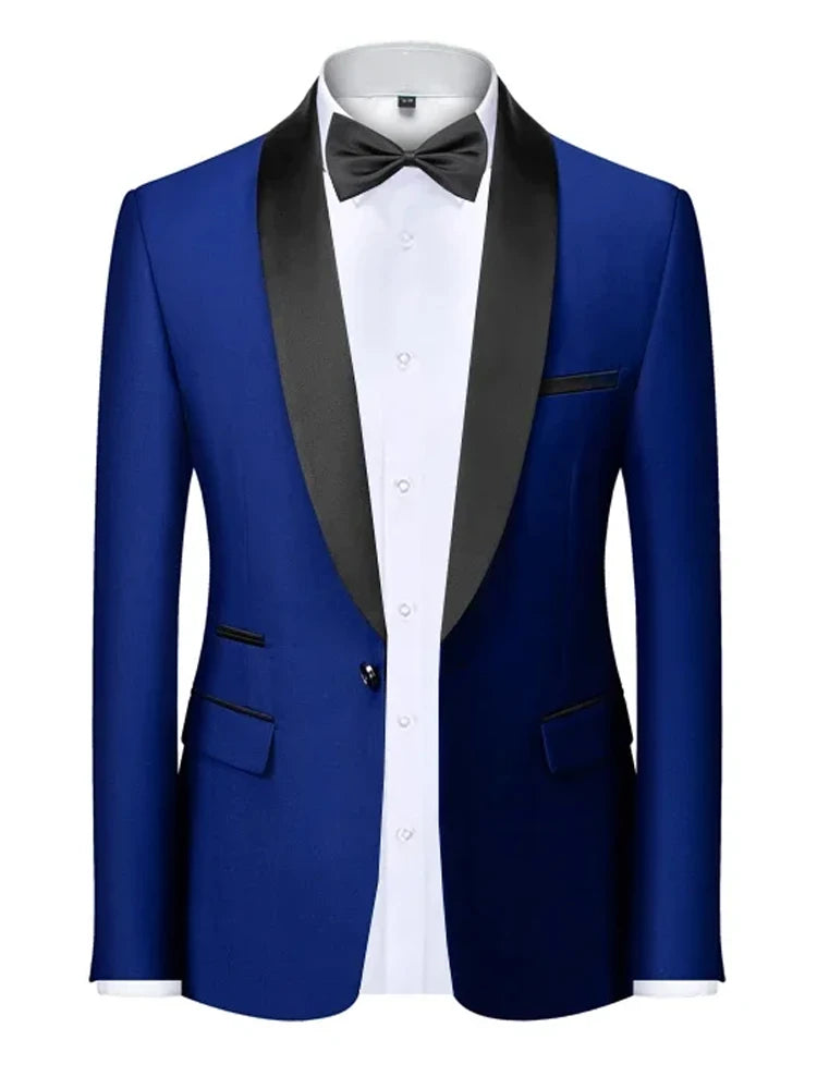 Velvet Shawl-Collar Blazer