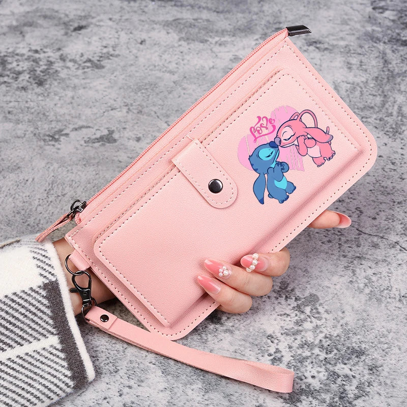 Disney Stitch Wallets for Women Anime Cartoon