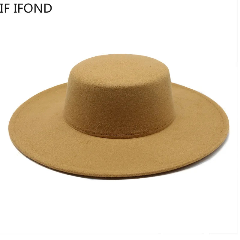 Wide-Brim Felt Hat