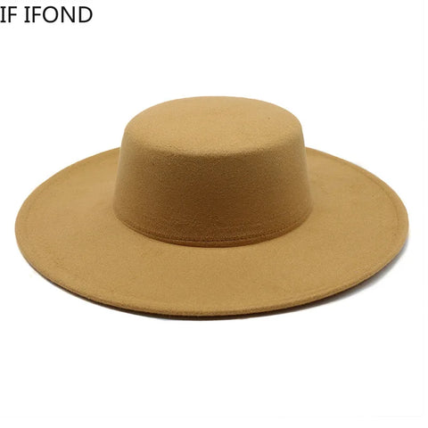 Wide-Brim Felt Hat