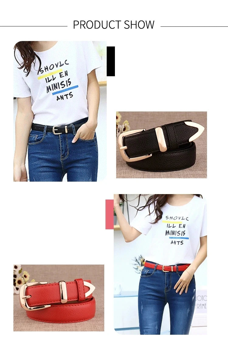 Classic Gold-Buckle Belt