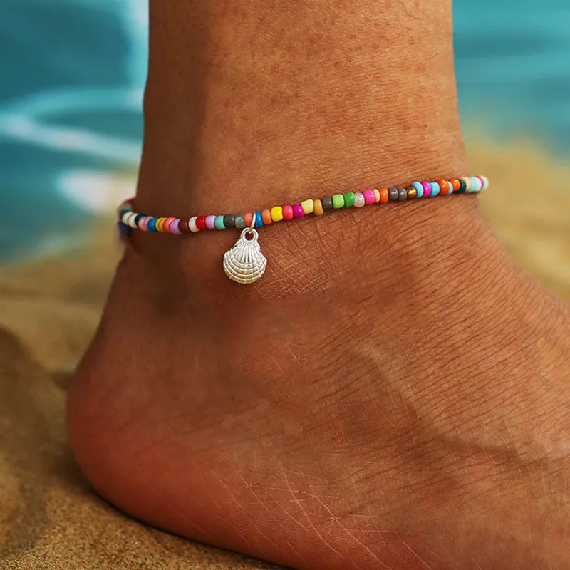 Starfish Beaded Anklet