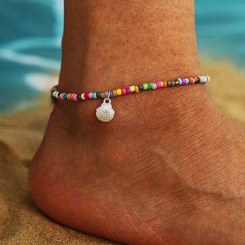 Starfish Beaded Anklet
