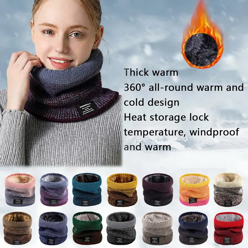Fleece-Lined Knit Neck Warmer