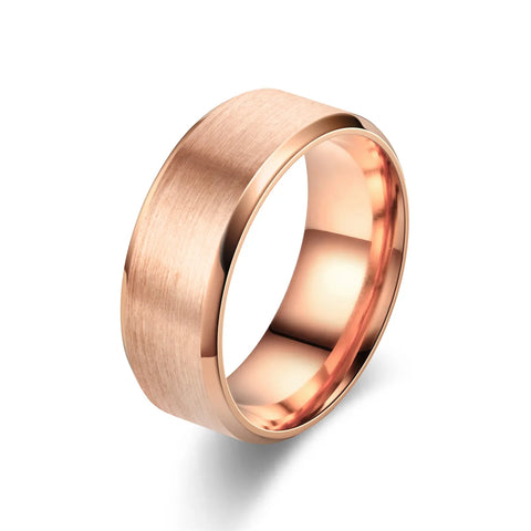 Brushed Steel Band Ring