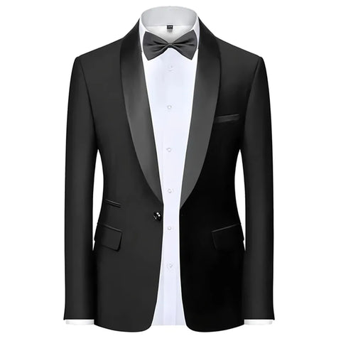 Velvet Shawl-Collar Blazer