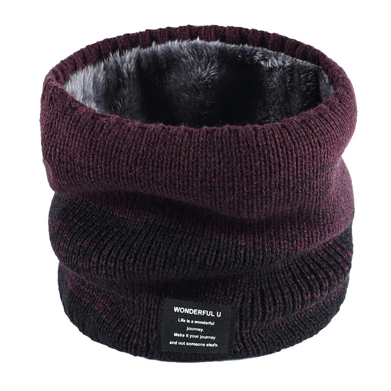 Fleece-Lined Knit Neck Warmer