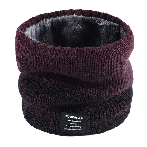 Fleece-Lined Knit Neck Warmer