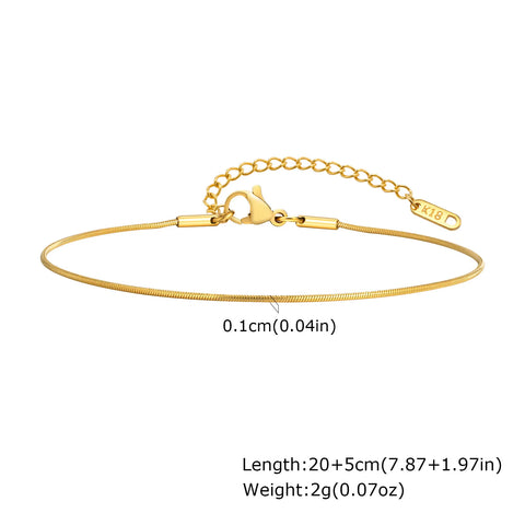 Stainless Steel Lucky Evil Eye Anklet Bracelet for Women