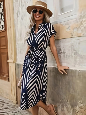 Zigzag Elegant Dress