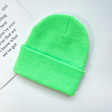 Rib-Knit Cuffed Beanie