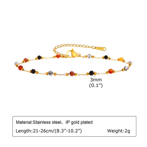 Stainless Steel Lucky Evil Eye Anklet Bracelet for Women