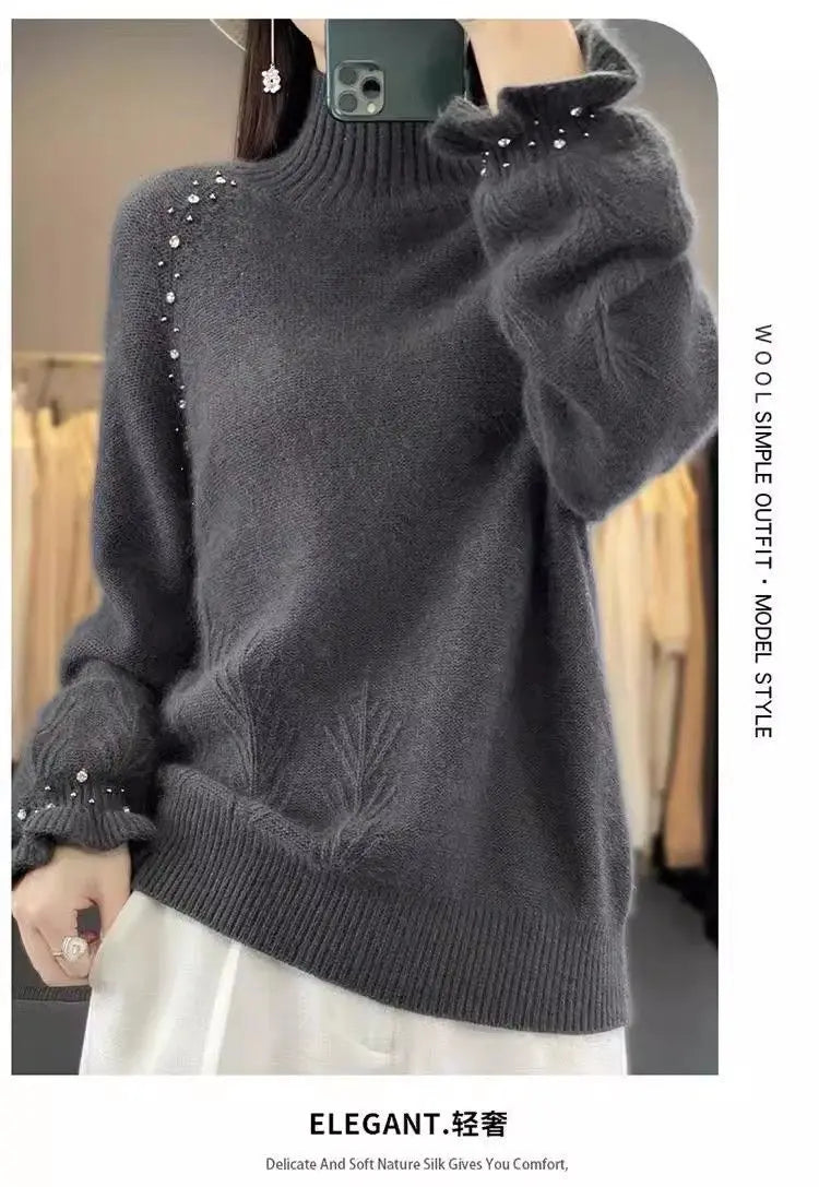 Ribbed Turtleneck Sweater