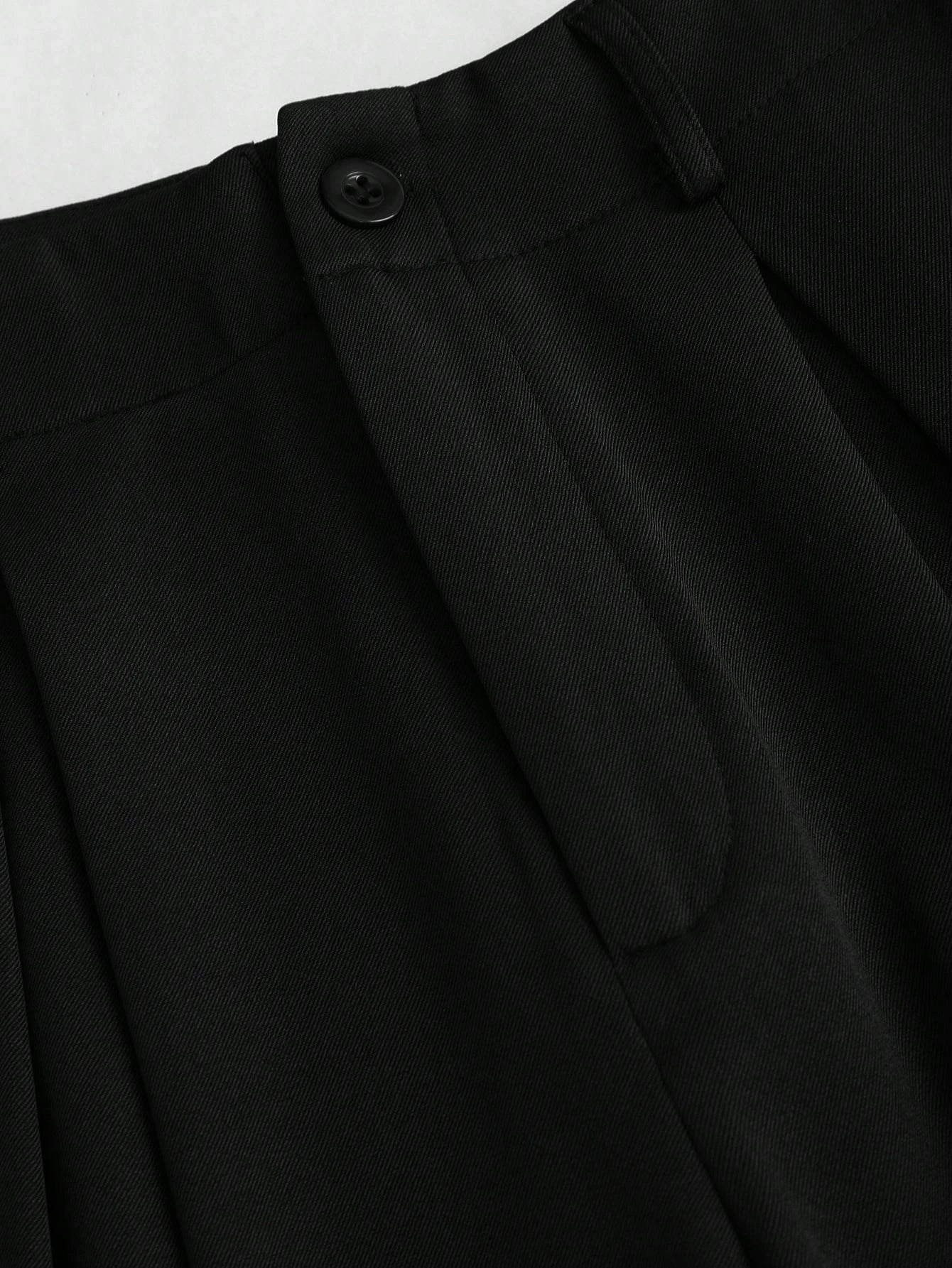 Pleated Wide-Leg Trousers