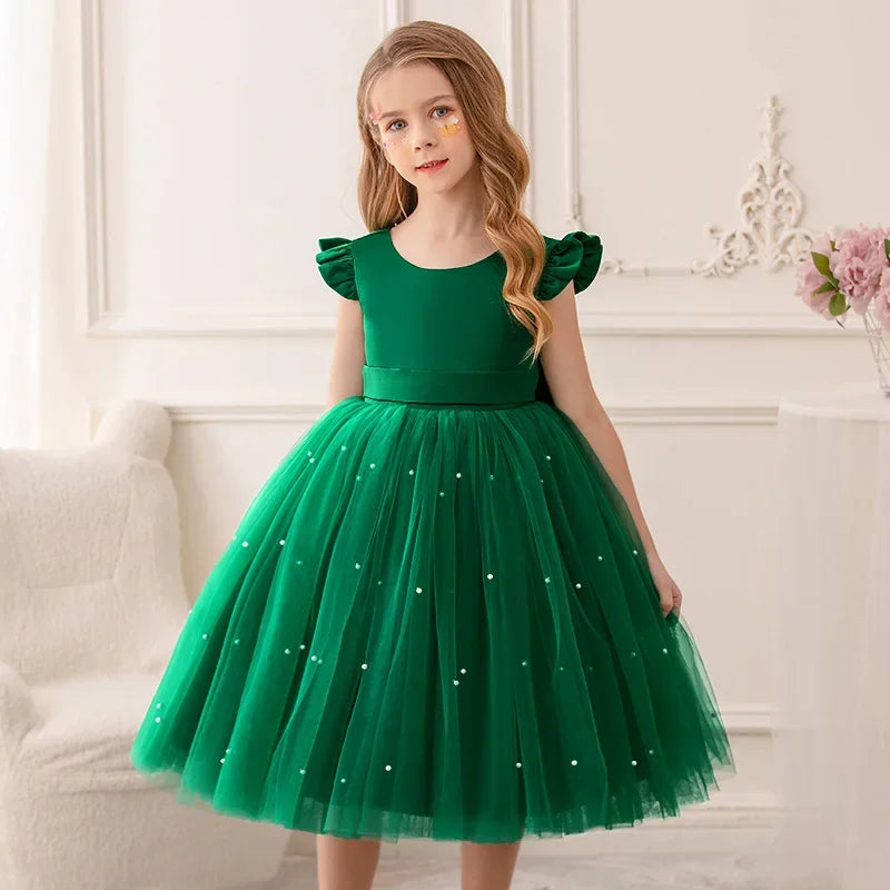 Tulle Party Dress with Big Back Bow