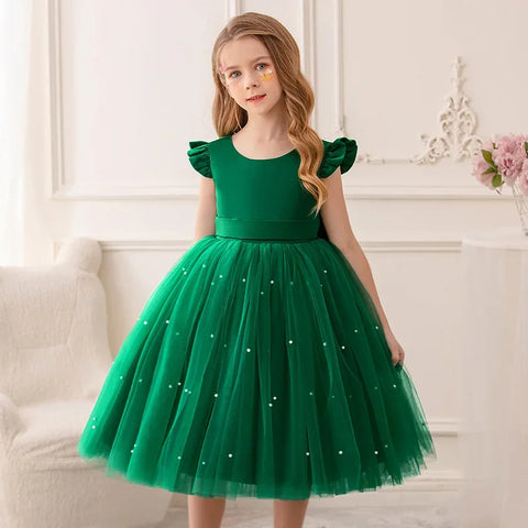 Tulle Party Dress with Big Back Bow
