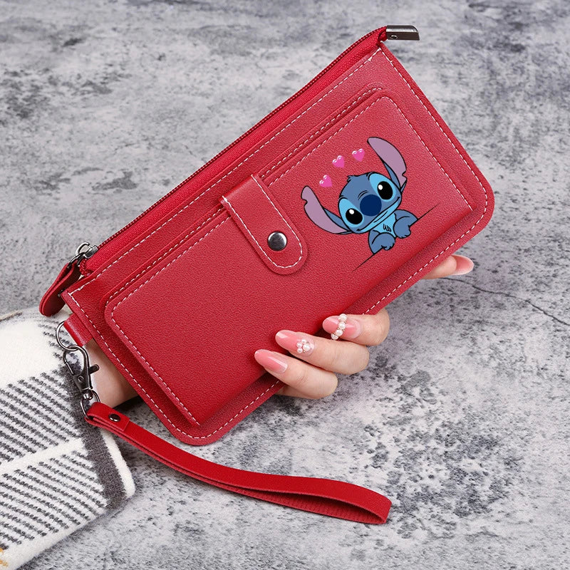Disney Stitch Wallets for Women Anime Cartoon
