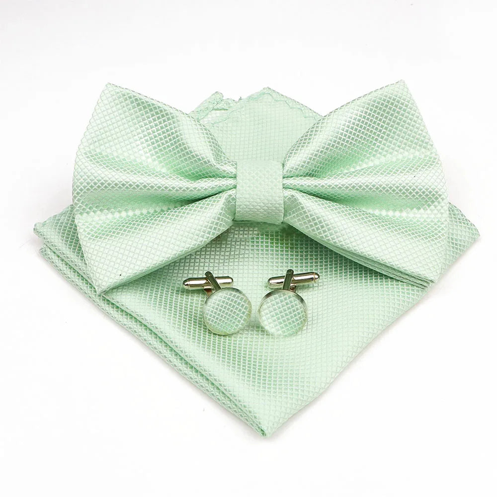 Bow Tie, Pocket Square & Cufflink Set