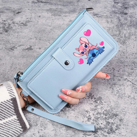 Disney Stitch Wallets for Women Anime Cartoon