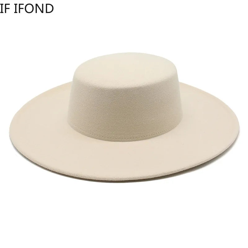 Wide-Brim Felt Hat