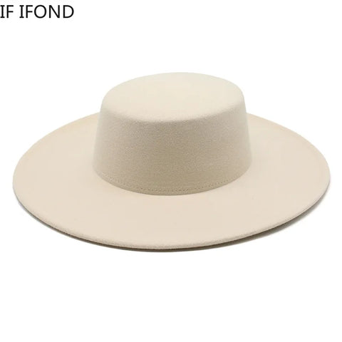 Wide-Brim Felt Hat