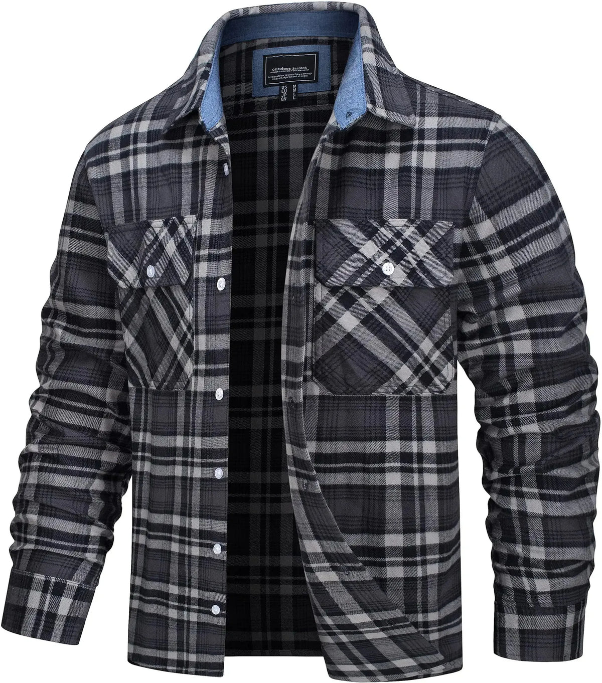 Plaid Flannel Overshirt