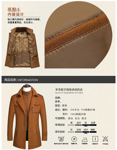 Double-Collar Overcoat